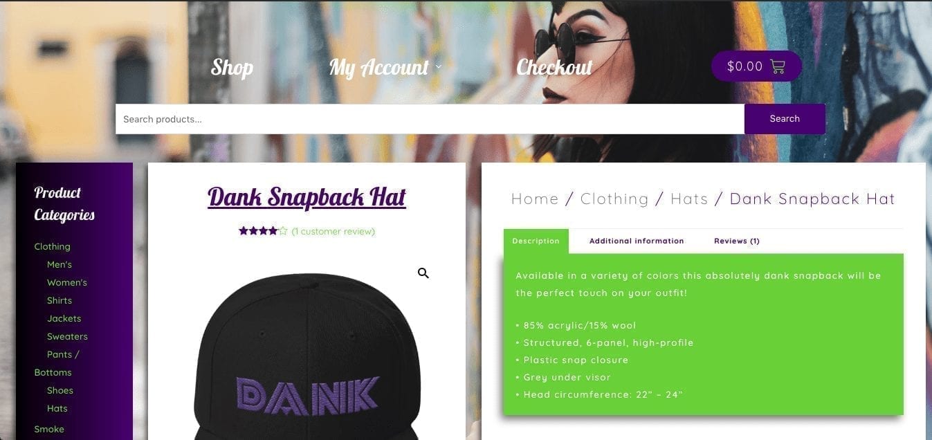 Dank Styles Website Screenshot