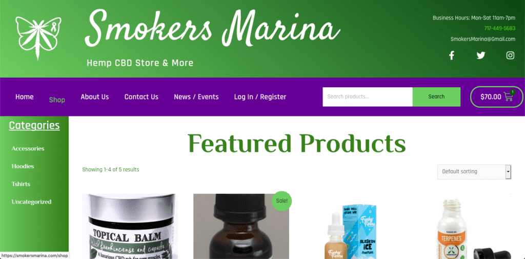 smokers marina website